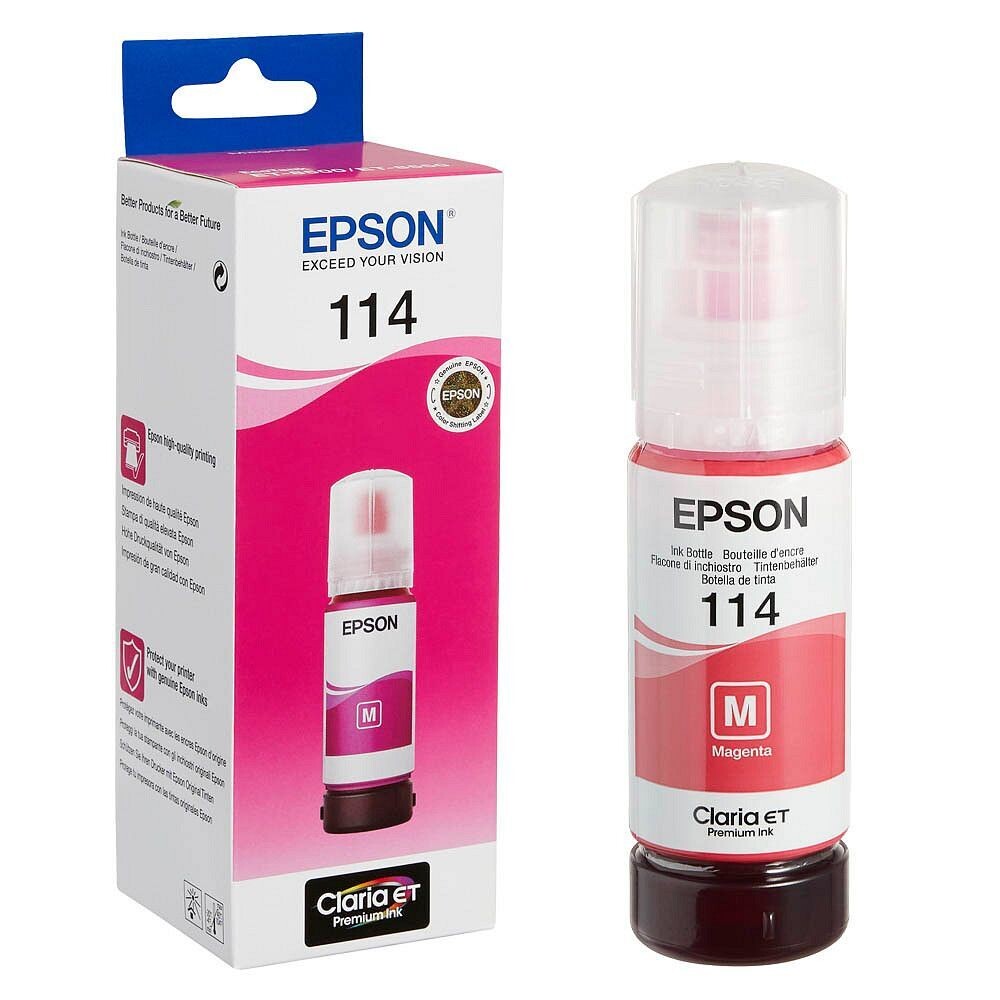 Original Epson 114  T07B3  Magenta Tintenflasche C13T07B340