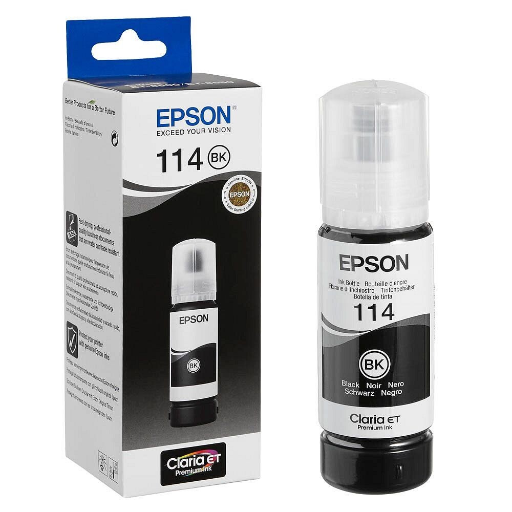 Original Epson 114  T07A1  schwarz Tintenflasche C13T07A140