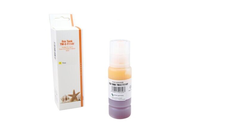 Alternative Tintenflasche passend zu Epson 114 Yellow C13T07B440 Alternative Tintenflasche passend zu Epson 114 Yellow C13T07B440