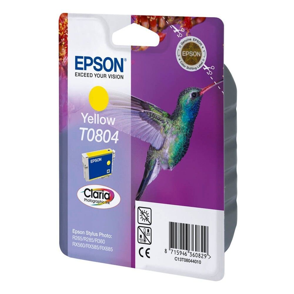 Original Epson T0804 Yellow Druckerpatrone / C13T08044010