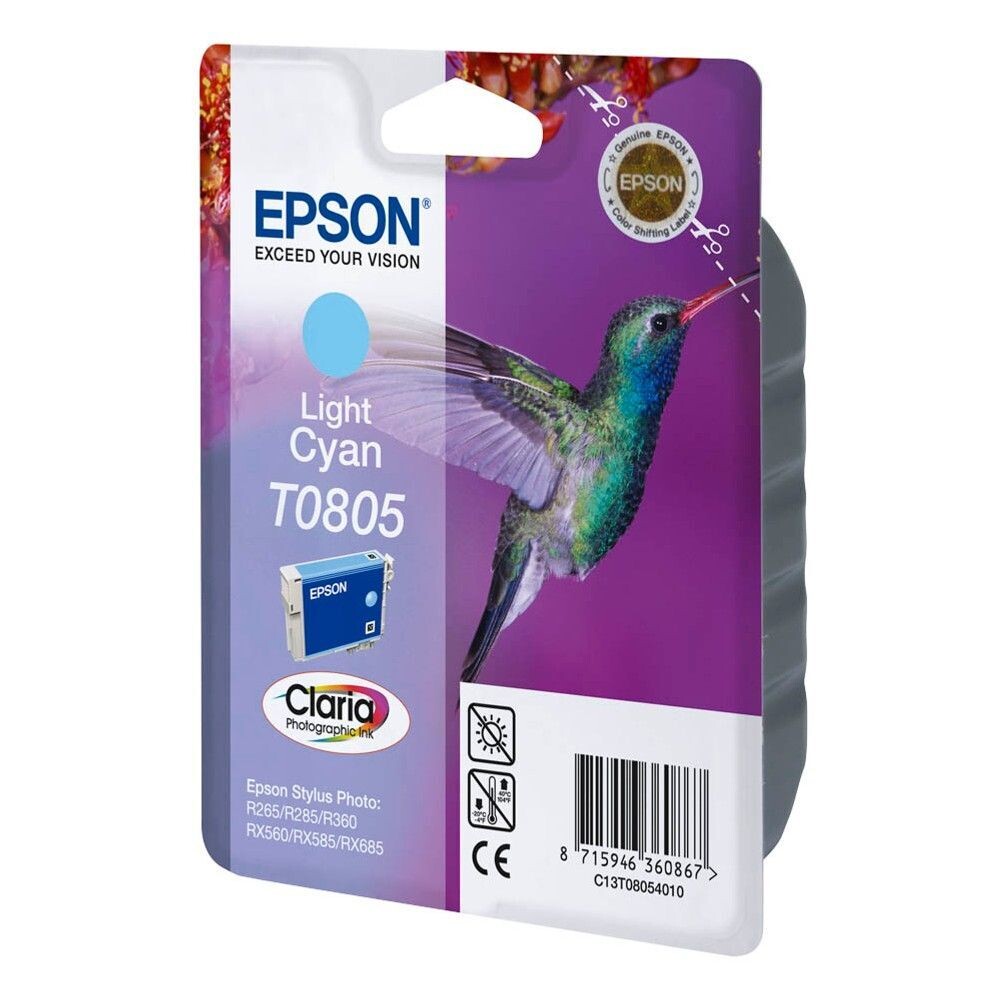 Original Epson T0805 light Cyan Druckerpatrone / C13T08054010