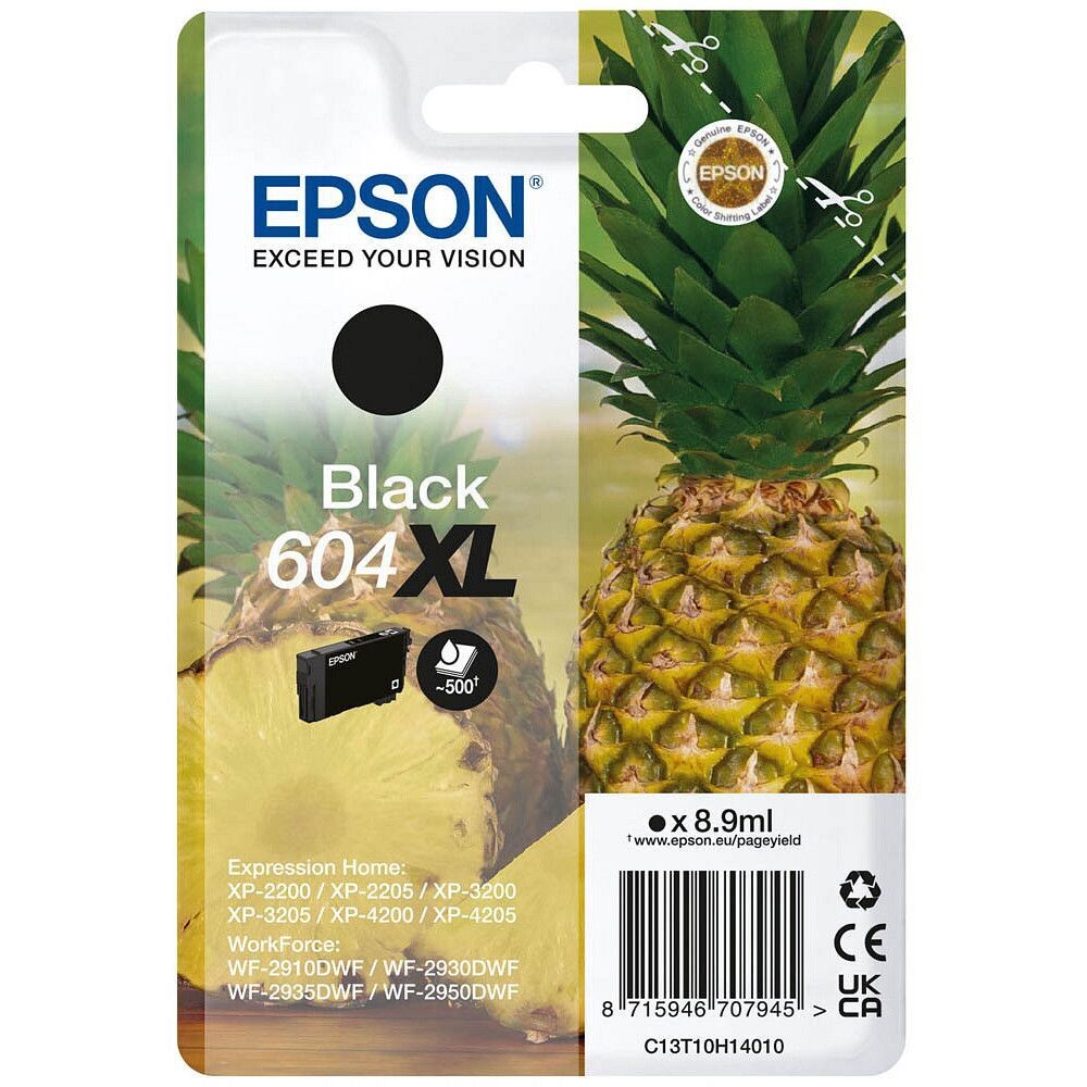 Original Epson 604XL schwarz Druckerpatrone / C13T10H14010