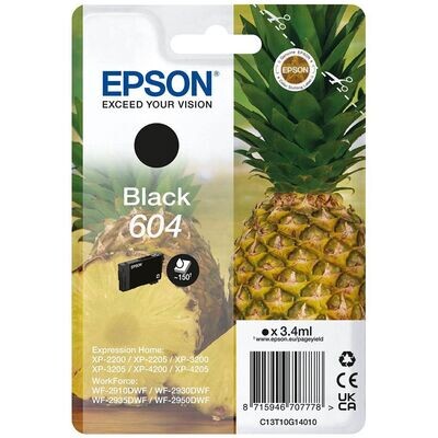 Original Epson 604 schwarz Druckerpatrone / C13T10G14010