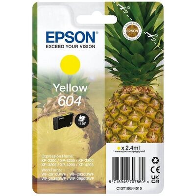 Original Epson 604 Yellow Druckerpatrone / C13T10G44010