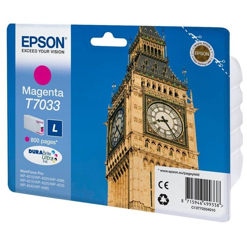 Original Epson T7033 Magenta Druckerpatrone / C13T70334010