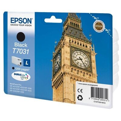 Original Epson T7031 schwarz Druckerpatrone / C13T70314010 Original Epson T7031 schwarz Druckerpatrone / C13T70314010