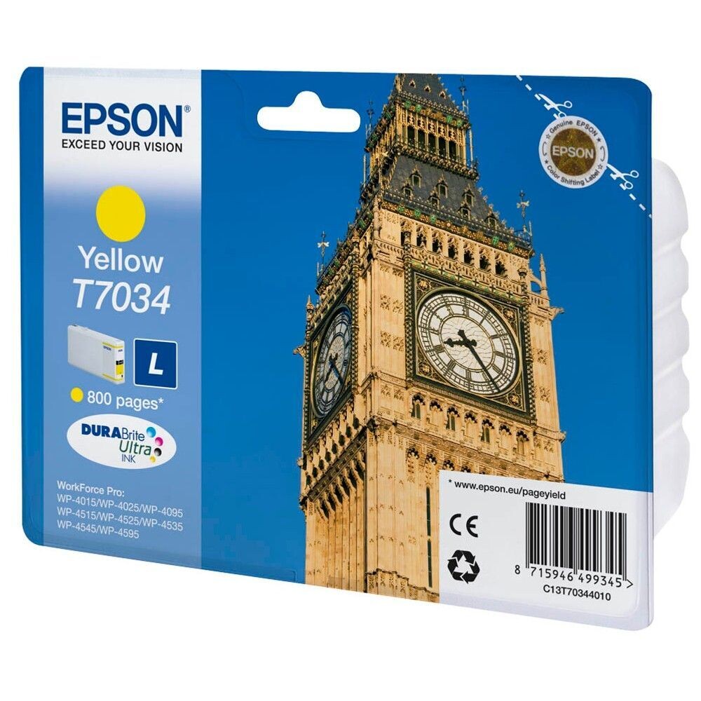 Original Epson T7034 Yellow Druckerpatrone / C13T70344010