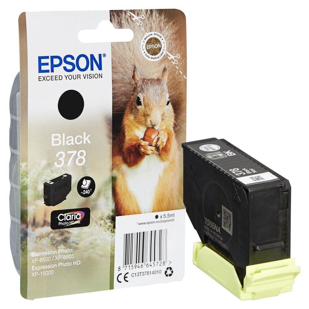 Original Epson 378 schwarz Druckerpatrone / C13T37814010