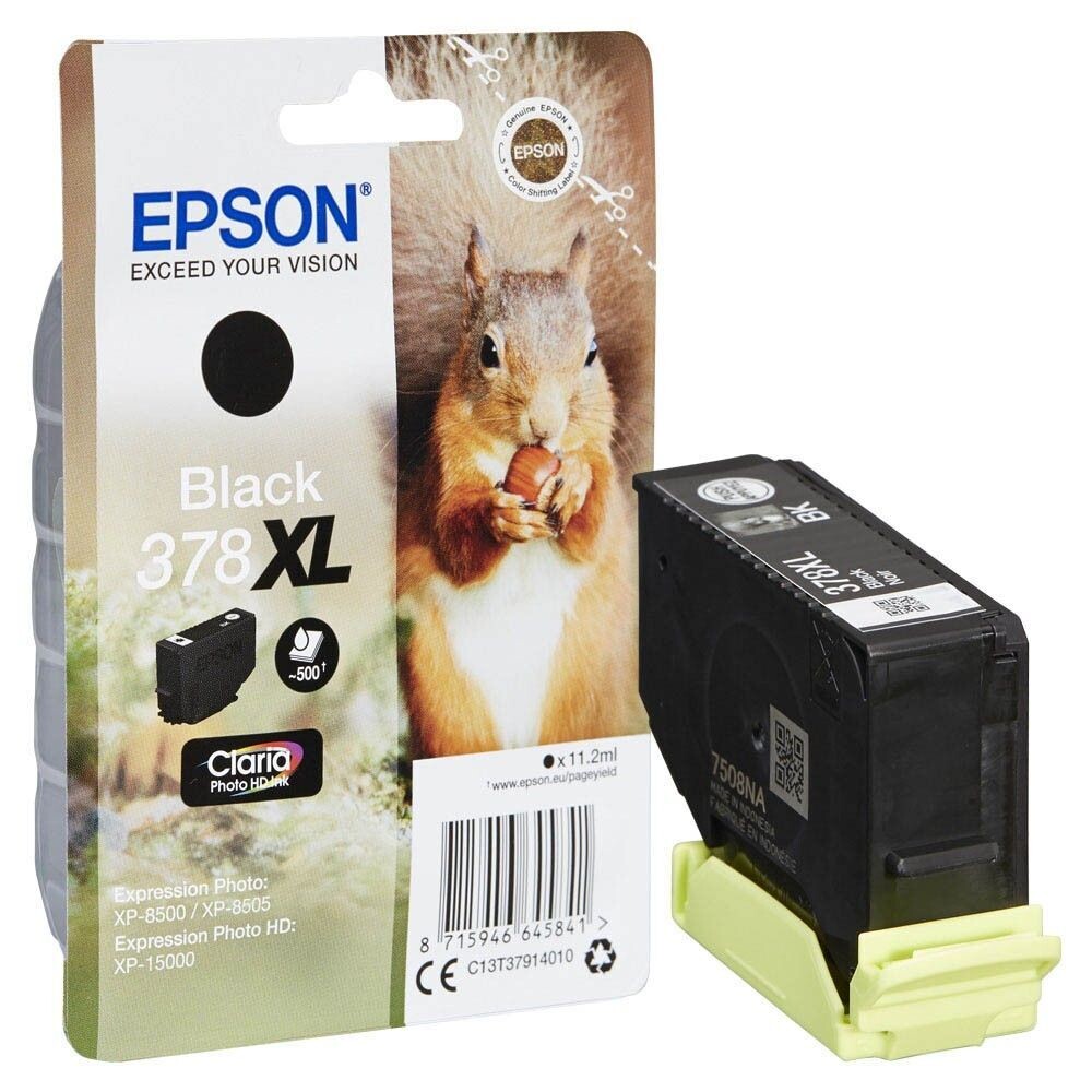 Original Epson 378 XL schwarz Druckerpatrone / C13T37914010
