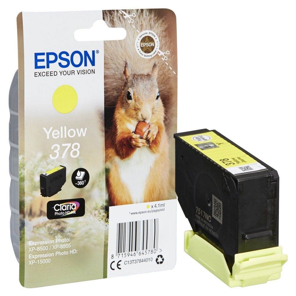 Original Epson 378 Yellow Druckerpatrone / C13T37844010