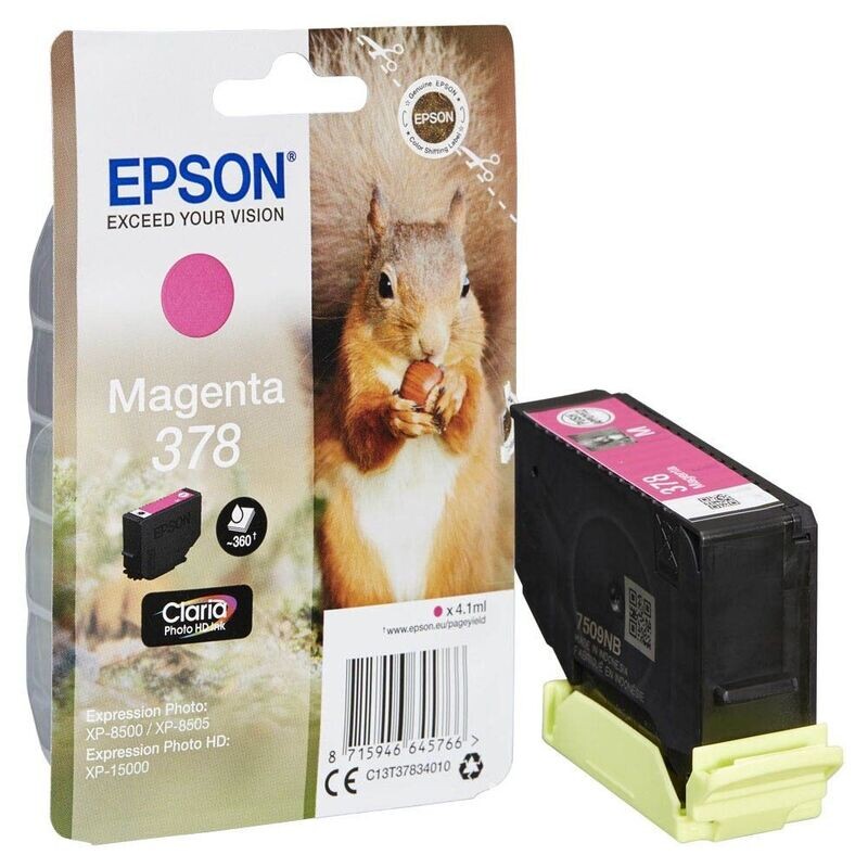 Original Epson 378 Magenta Druckerpatrone / C13T37834010 Original Epson 378 Magenta Druckerpatrone / C13T37834010