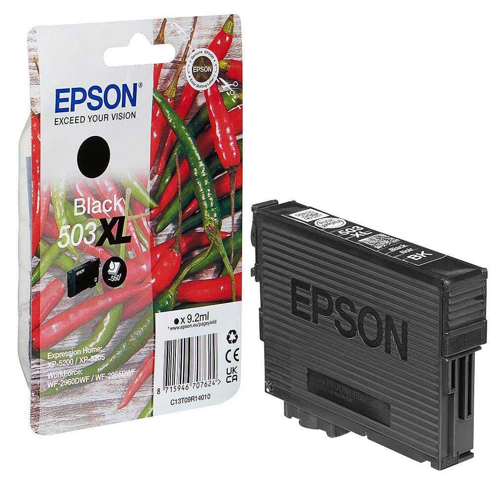 Original Epson 503XL T09R14  schwarz Druckerpatrone / C13T09R14010
