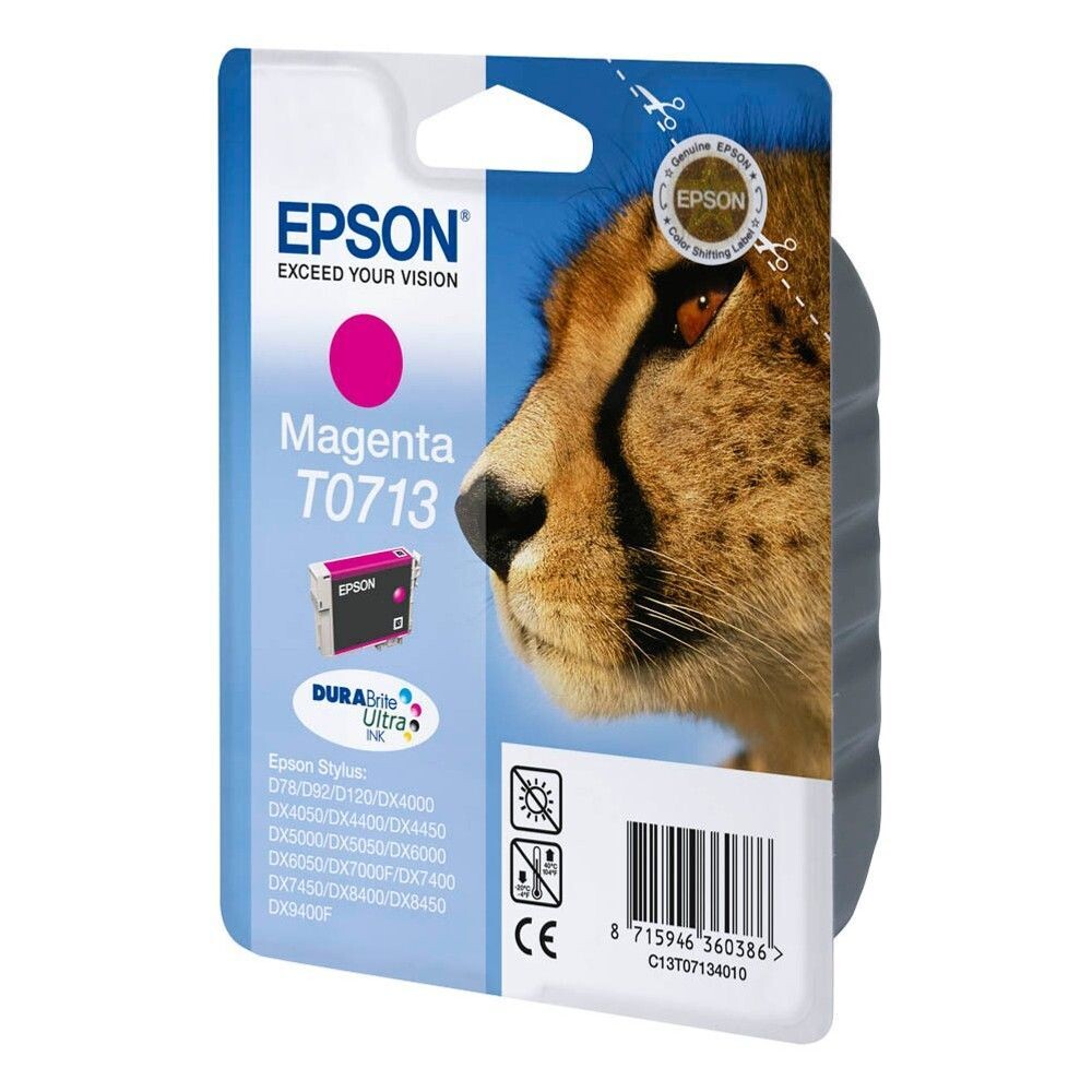 Original Epson T0713  Magenta Druckerpatrone / C13T07134012