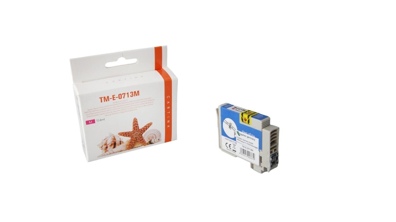 Alternative Druckerpatrone passend zu Epson T0713 Magenta / C13T07134010