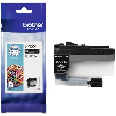 Original Brother Druckerpatrone LC424BK / LC-424BK Black Original Brother Druckerpatrone LC424BK / LC-424BK Black