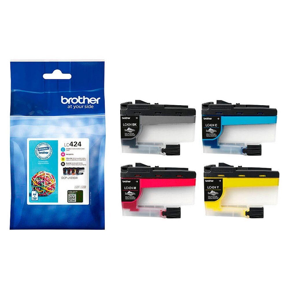 Original Brother Multipack Druckerpatronen LC424VAL  / LC-424VAL