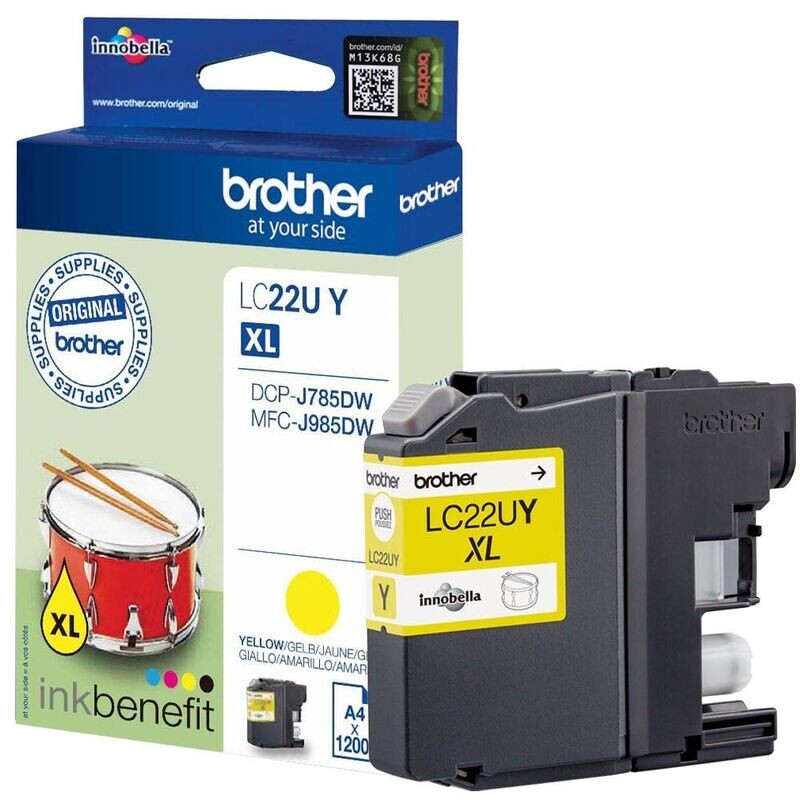Original Brother Druckerpatrone LC22UY / LC-22UY gelb Original Brother Druckerpatrone LC22UY / LC-22UY gelb