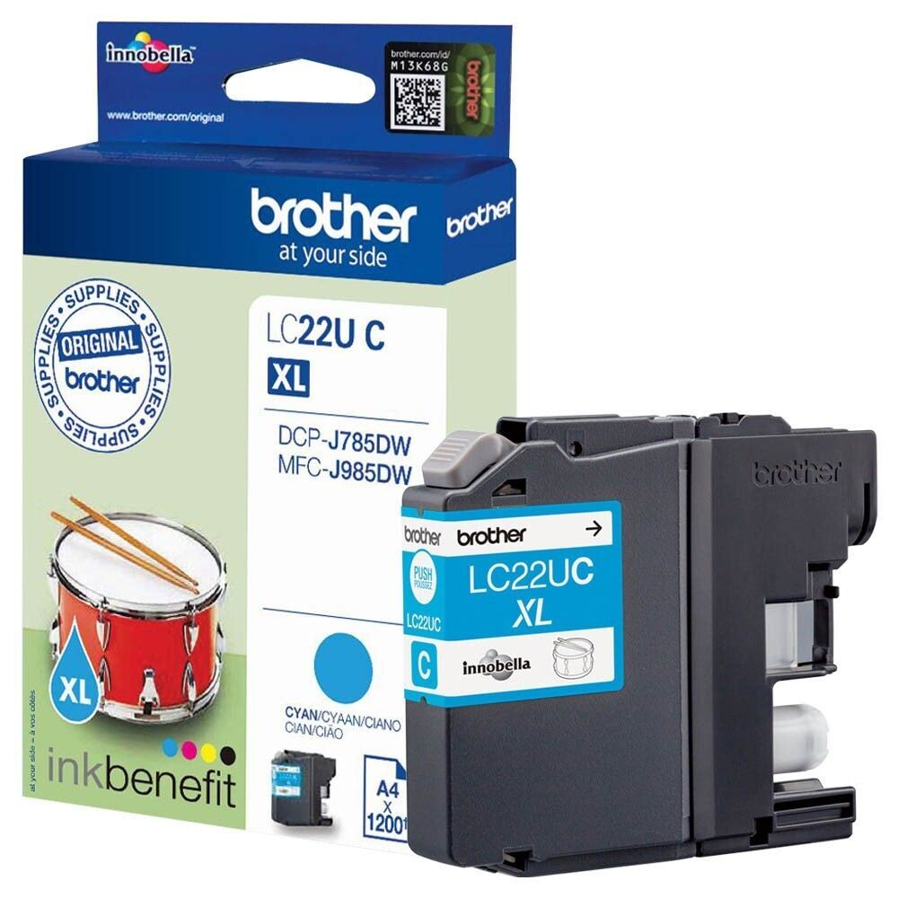 Original Brother Druckerpatrone LC22UC  / LC-22UC  Cyan