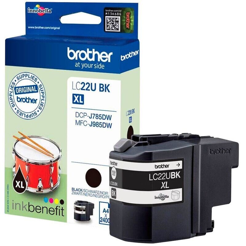 Original Brother Druckerpatrone LC22UBK / LC-22UBK Black Original Brother Druckerpatrone LC22UBK / LC-22UBK Black