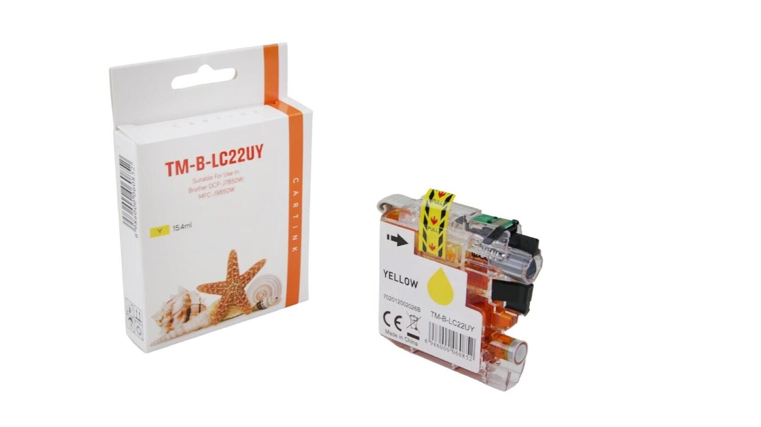 Alternative Druckerpatrone passend zu Brother LC22UY / LC-22UY  gelb