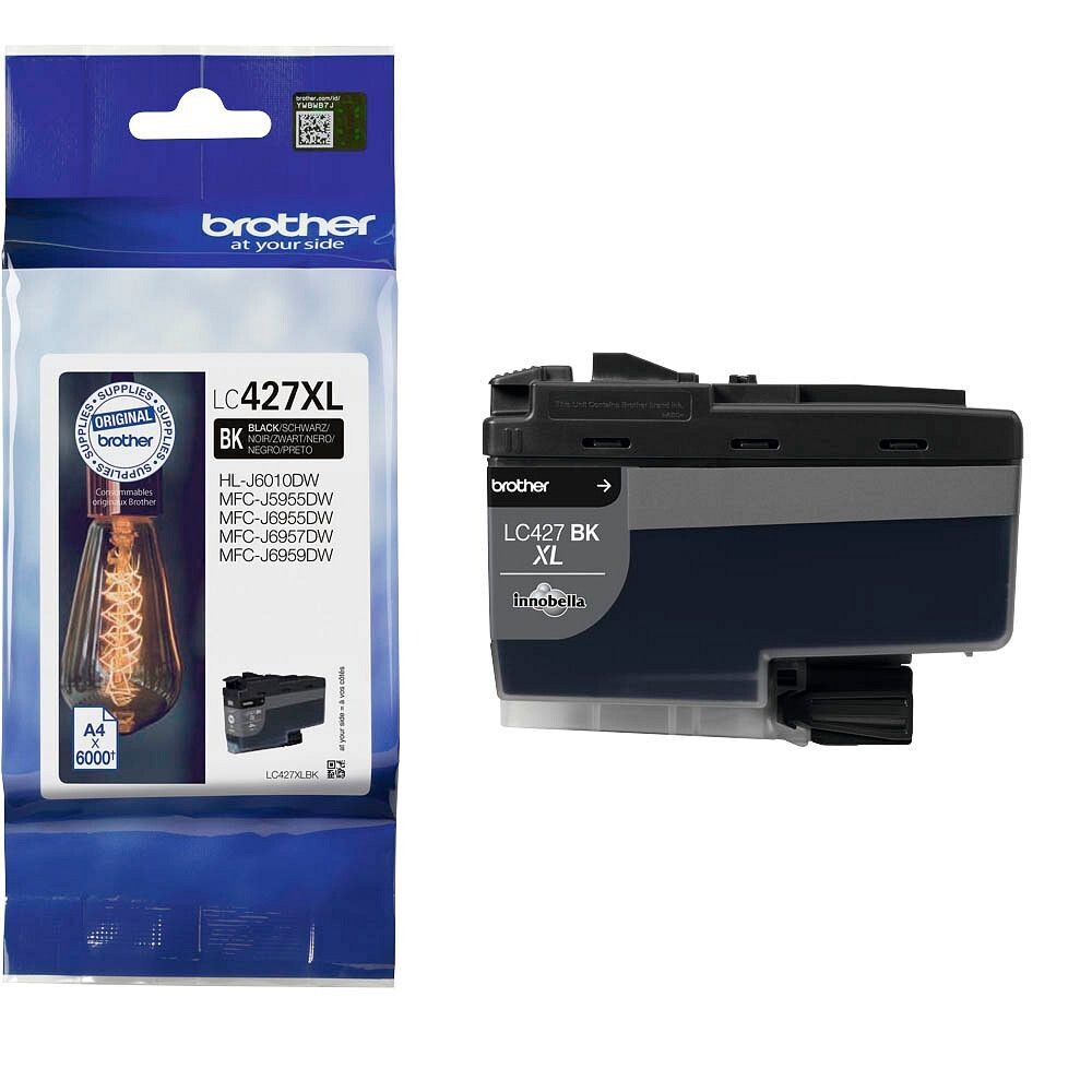 Original Brother Druckerpatrone LC427XLBK  / LC-427XLBK   Black
