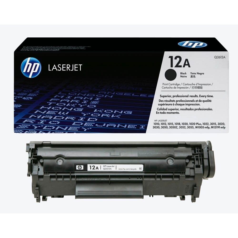 Original HP Toner 12A  Black / Q2612A
