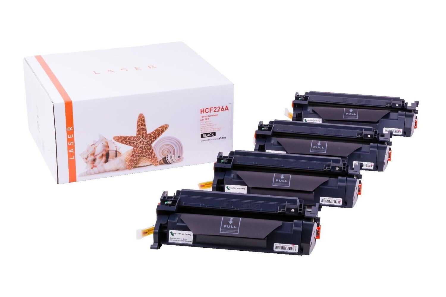 4x Alternativer Toner passend zu HP 26A / CF226A  Schwarz