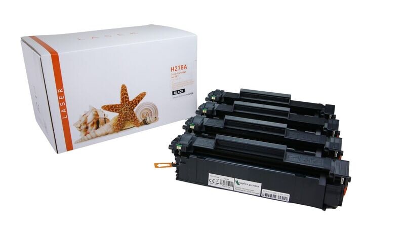 4x Alternativer Toner passend zu HP 78A / CE278A Schwarz 4x Alternativer Toner passend zu HP 78A / CE278A Schwarz