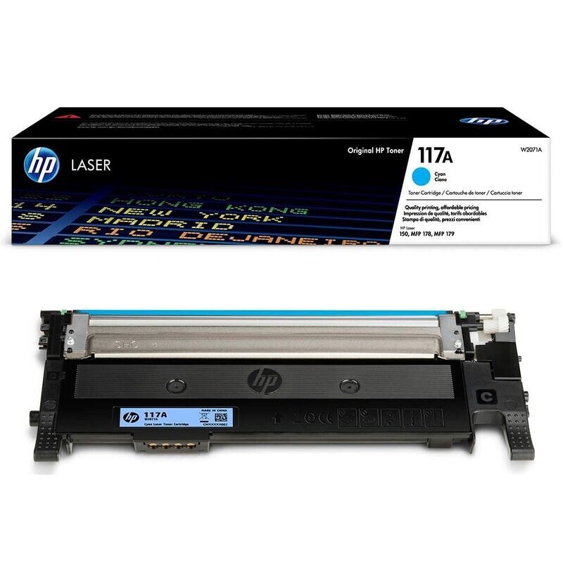 Original HP Toner 117A  Cyan / W2071A