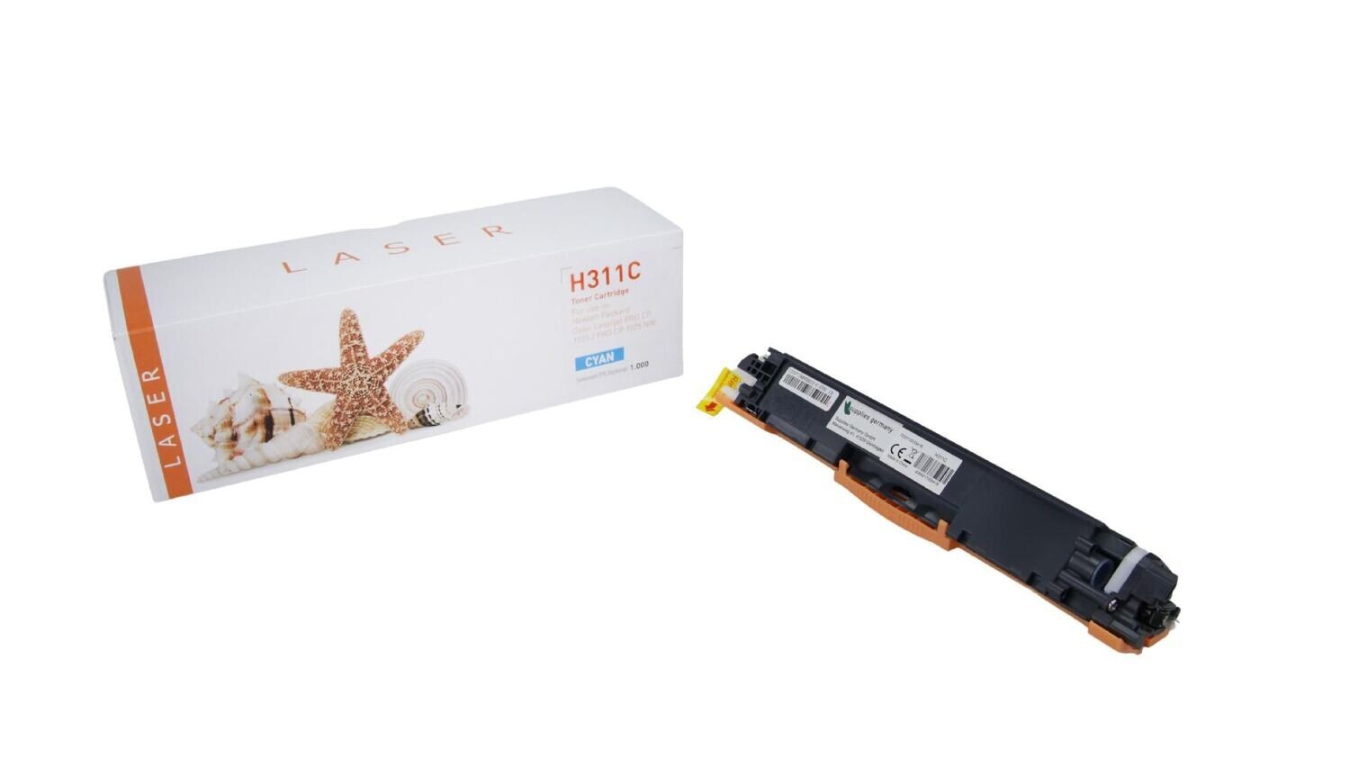 Alternativer Toner passend zu HP 126A / CE311A  Cyan