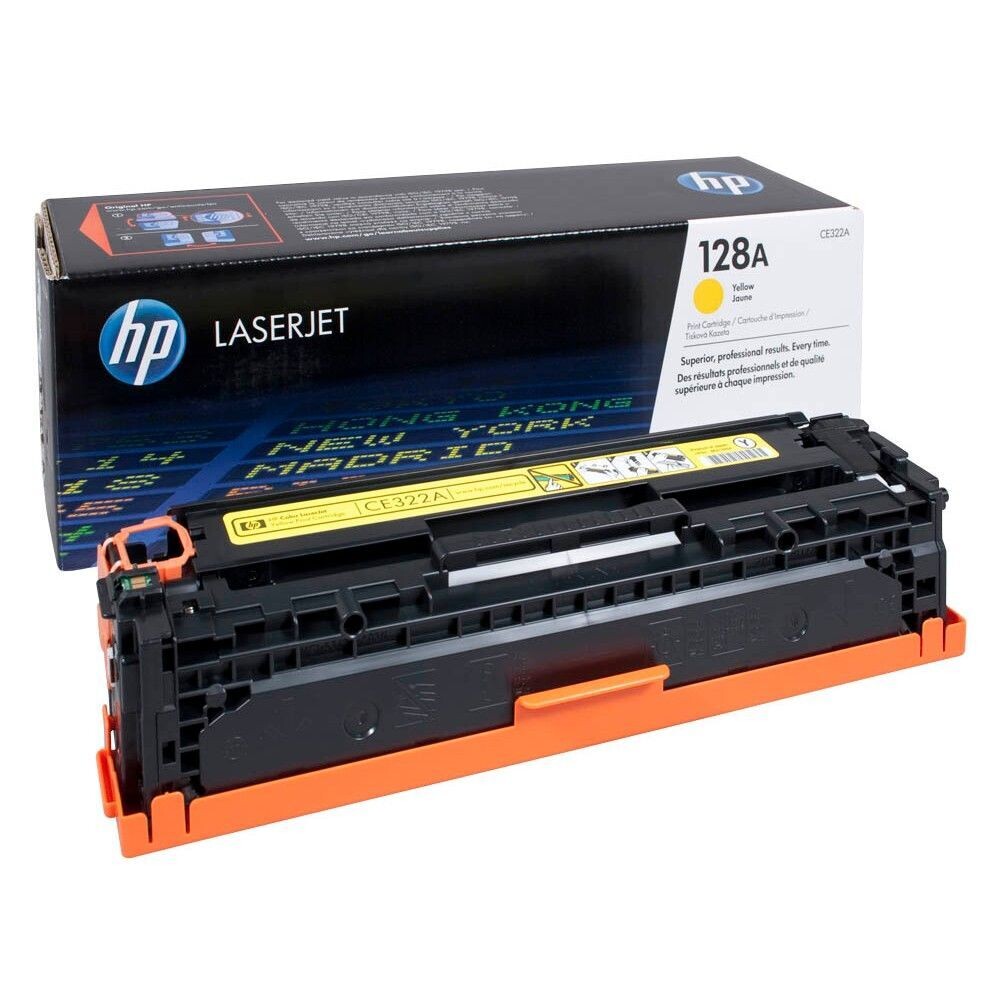 Original HP Toner 128A  Yellow / CE322A