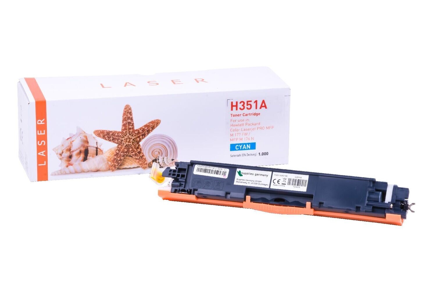 Alternativer Toner passend zu HP 130A / CF351A  Cyan