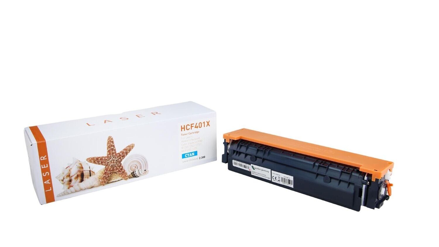 Alternativer Toner passend zu HP 201X / CF401X  Cyan