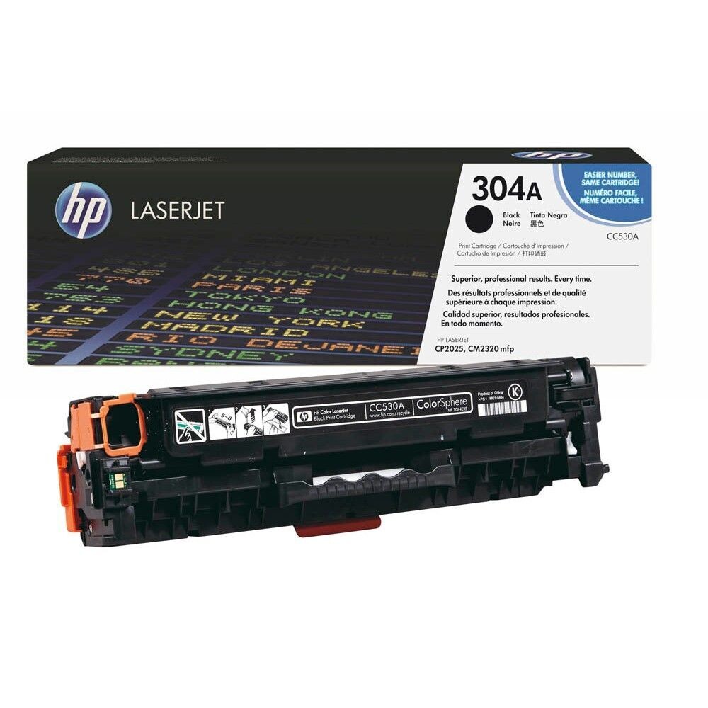 Original HP Toner 304A  Black / CC530A