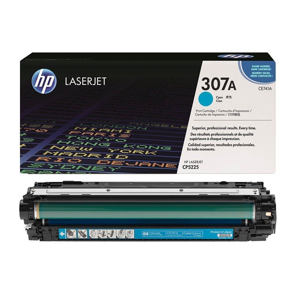 Original HP Toner 307A  Cyan / CE741A