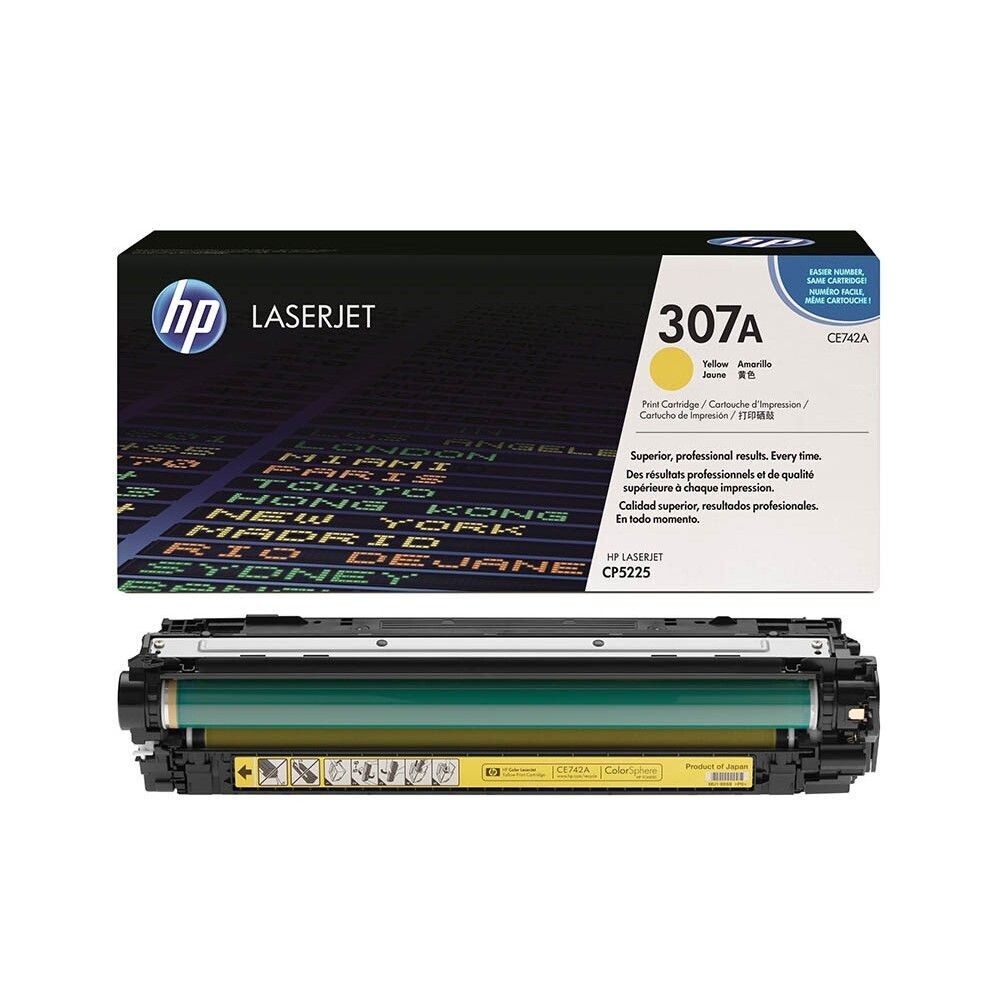 Original HP Toner 307A  Yellow / CE742A