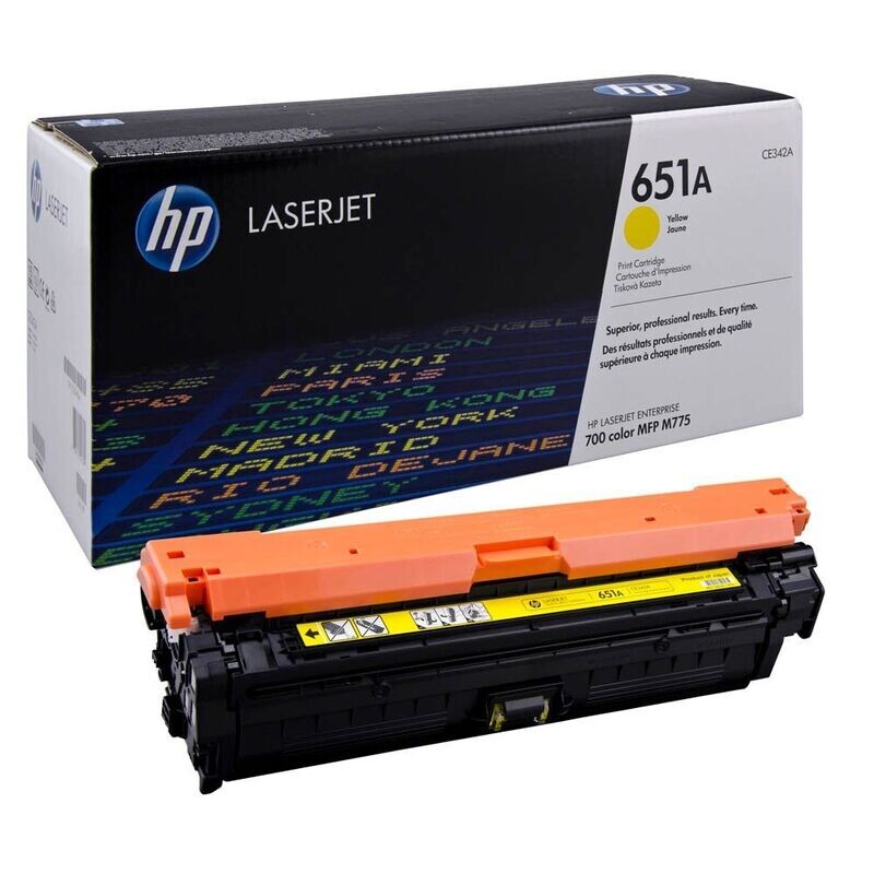 Original HP Toner 651A  Yellow / CE342A