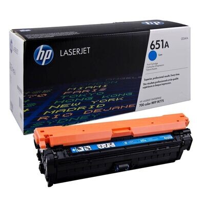 Original HP Toner 651A Cyan / CE341A Original HP Toner 651A Cyan / CE341A