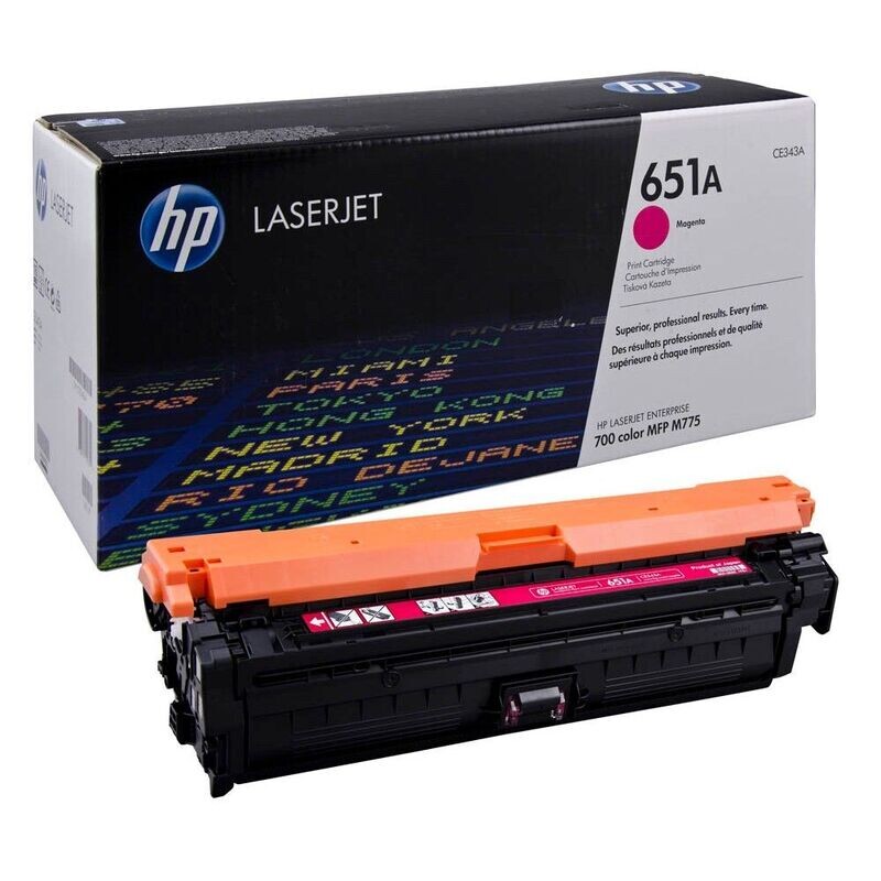 Original HP Toner 651A  Magenta / CE343A