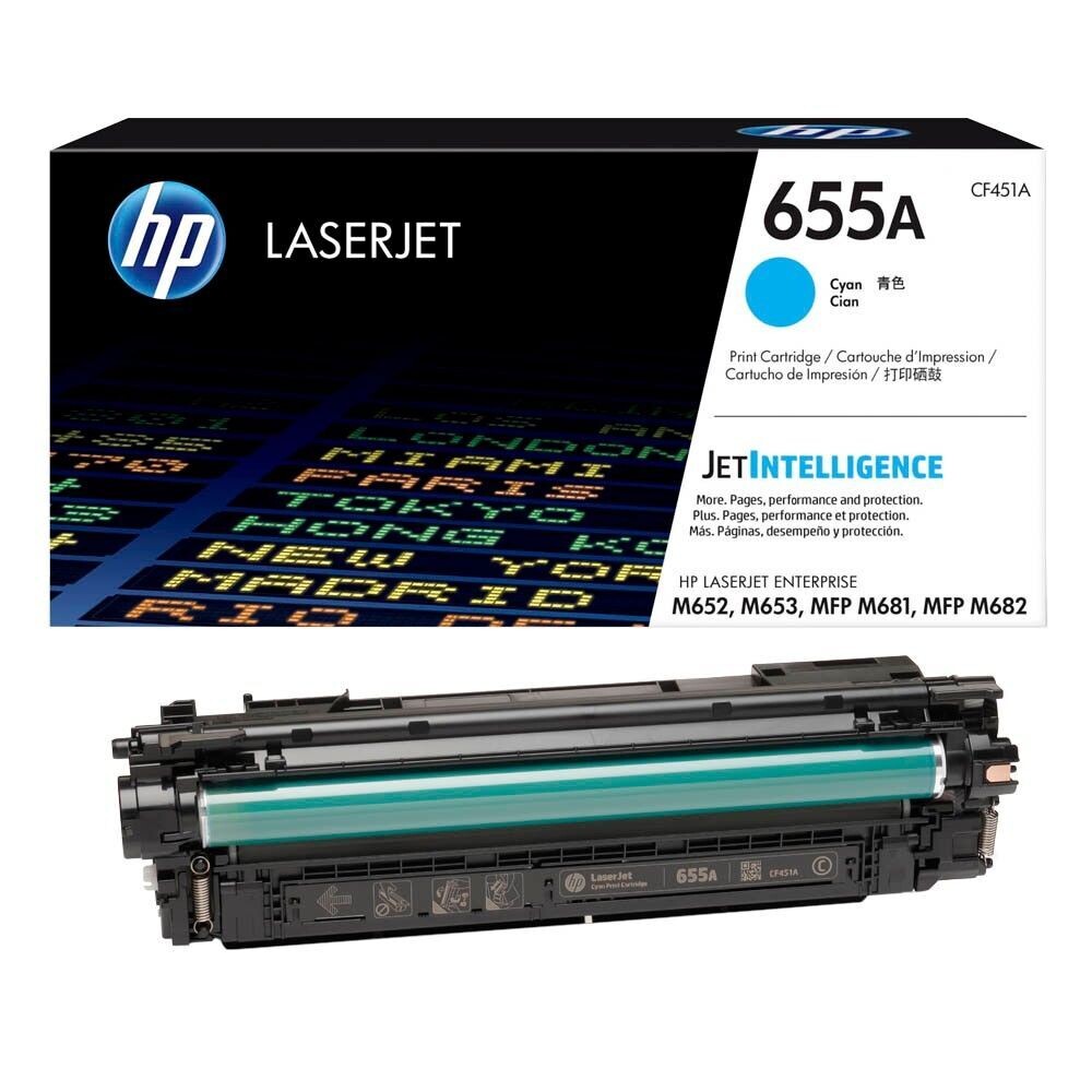Original HP Toner 655A  Cyan / CF451A