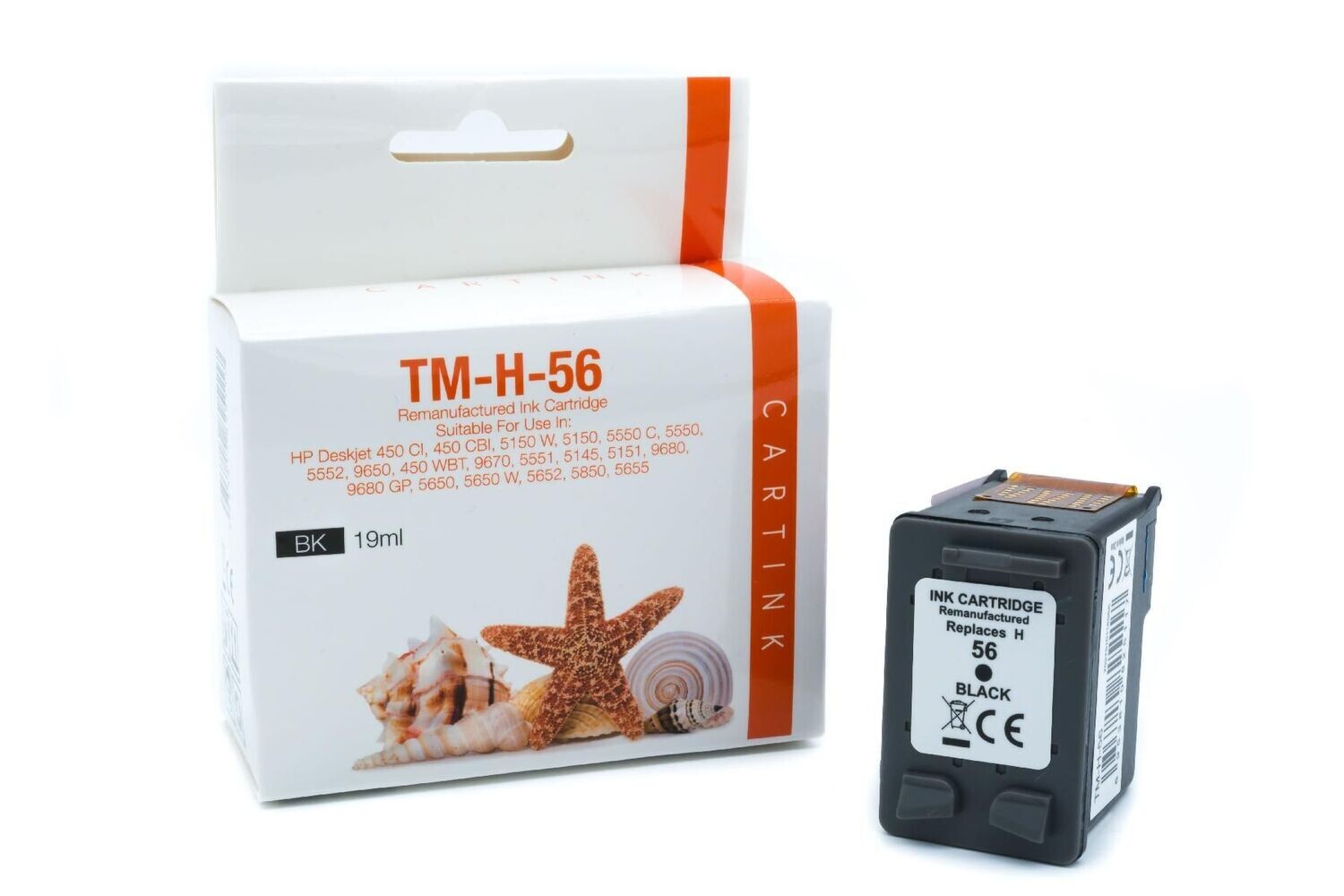 Alternative Druckerpatrone passend zu HP56 / C6656AE  Schwarz