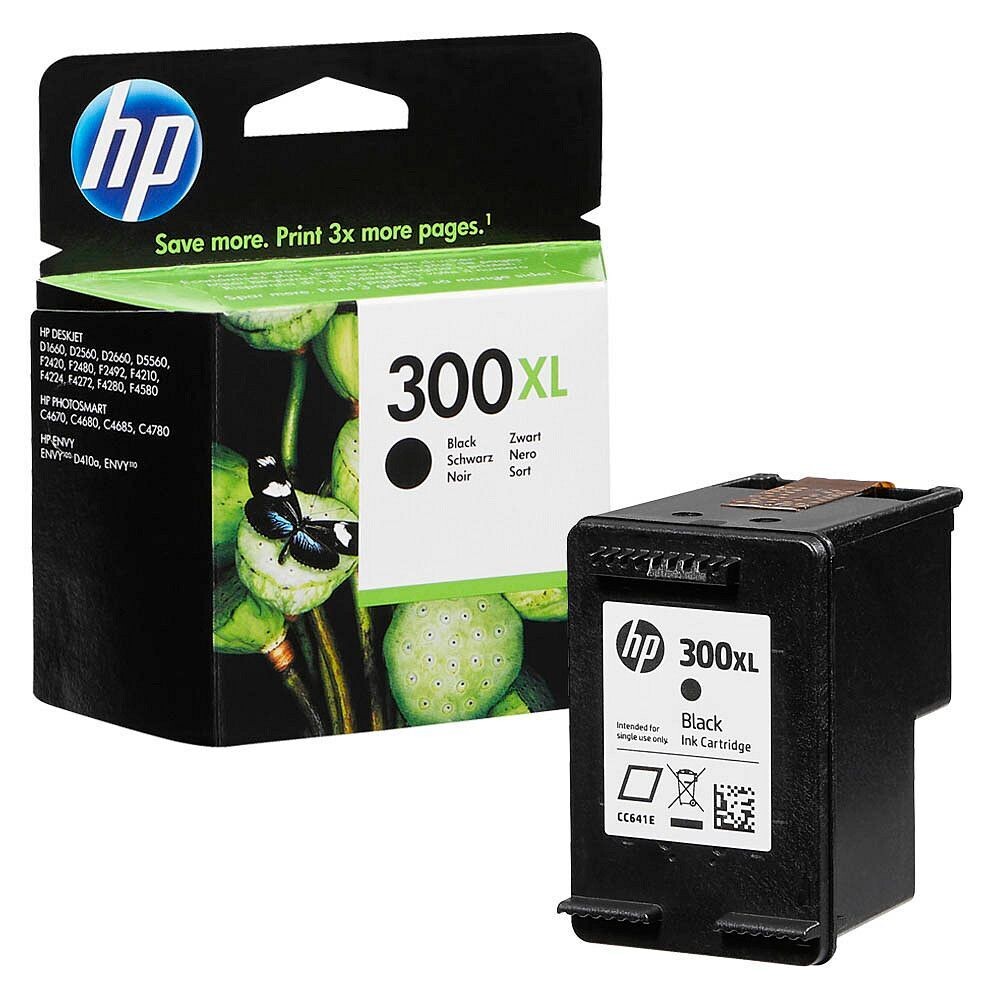Original HP Druckerpatrone HP300XL  Black / CC641EE