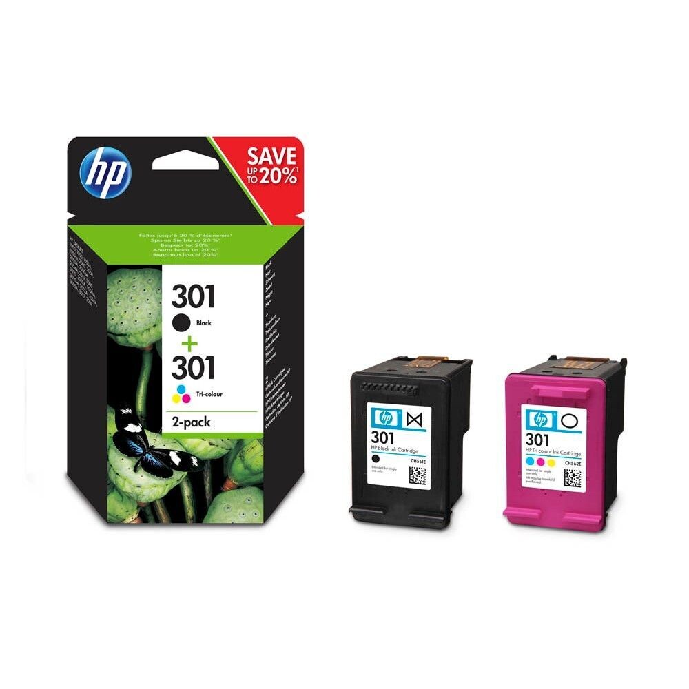 Original HP Multipack HP301  Black,Color / 9J72AE