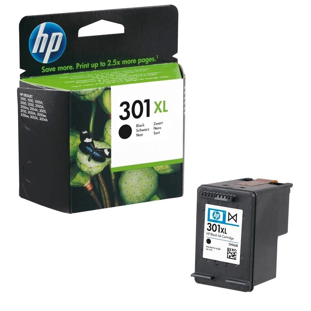 Original HP Druckerpatrone HP301XL  Black / CH563EE