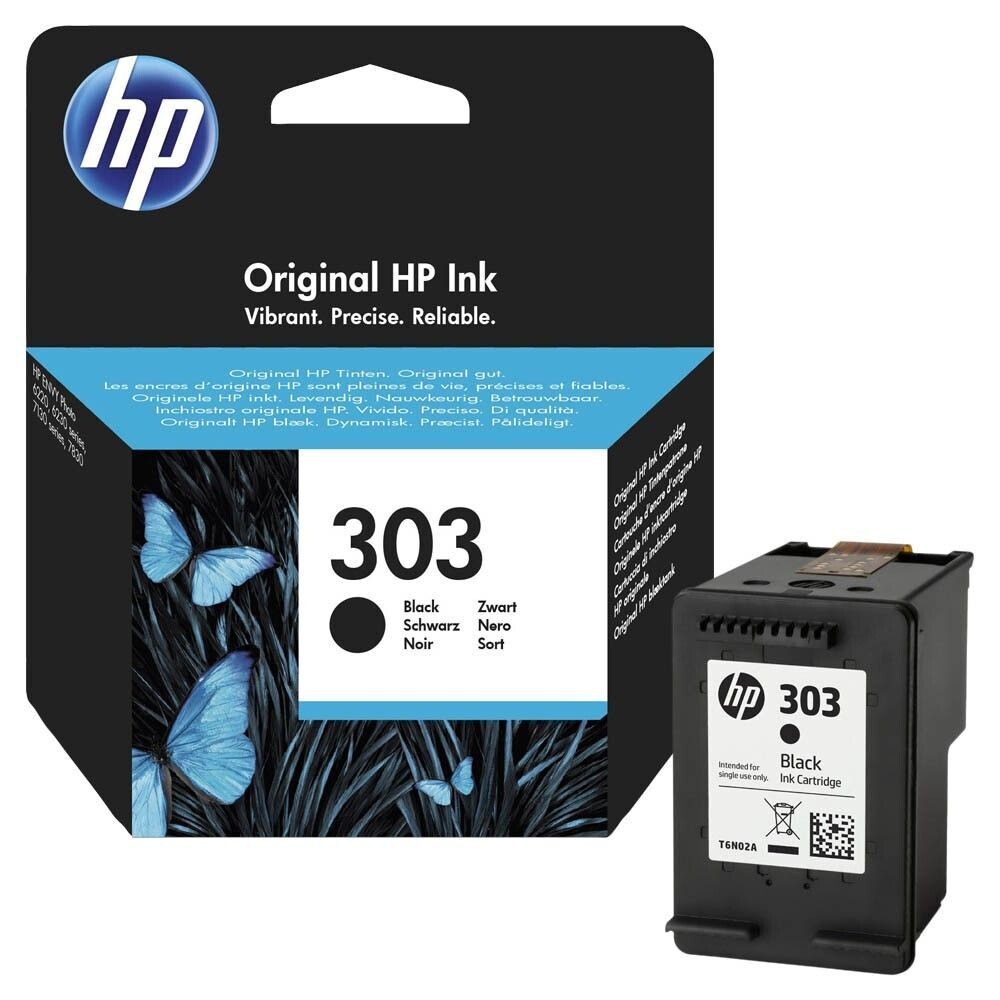 Original HP Druckerpatrone HP303 Black / T6N02AE
