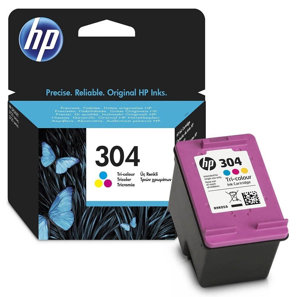 Original HP Druckerpatrone HP304 Color / N9K05AE