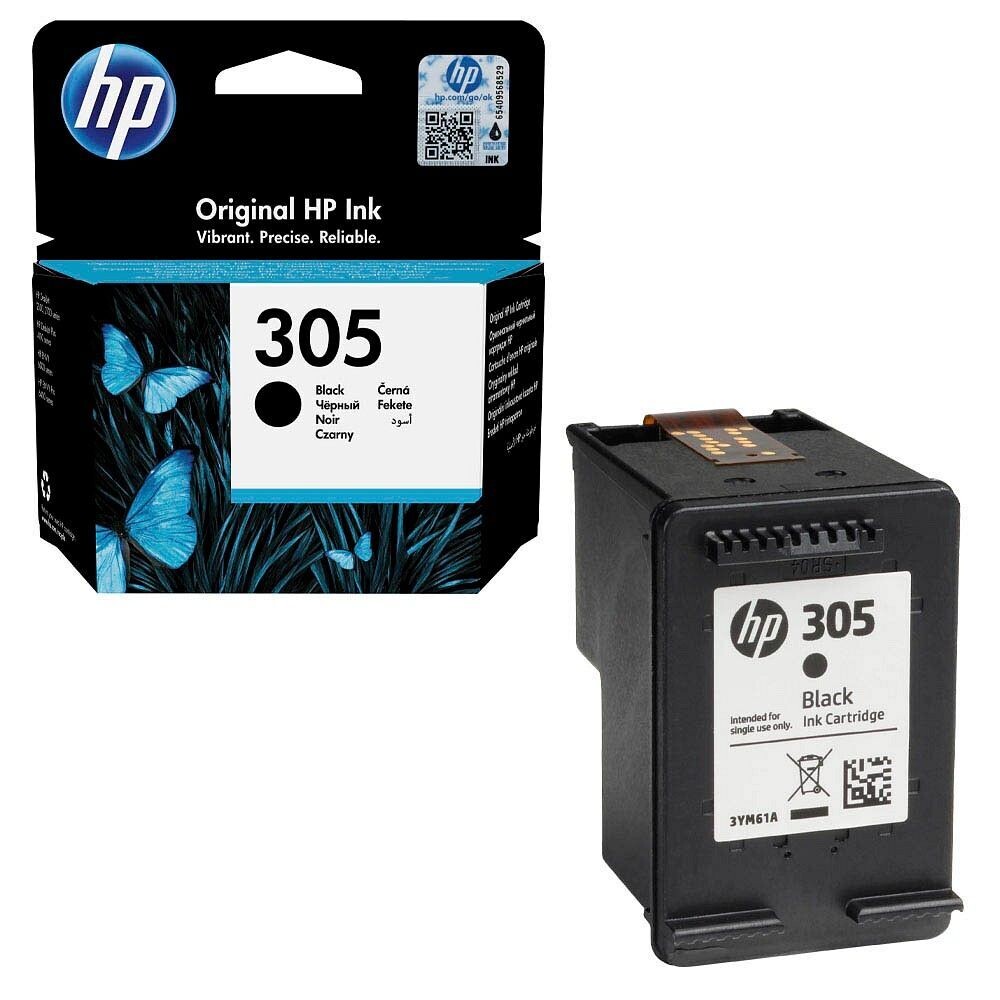 Original HP Druckerpatrone HP305  Black / 3YM61A