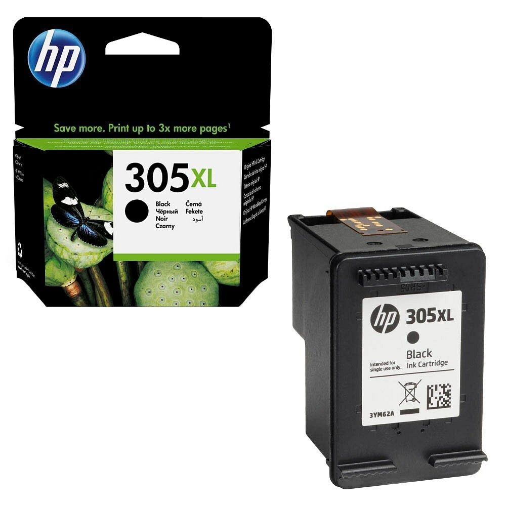 Original HP Druckerpatrone HP305XL  Black / 3YM62A