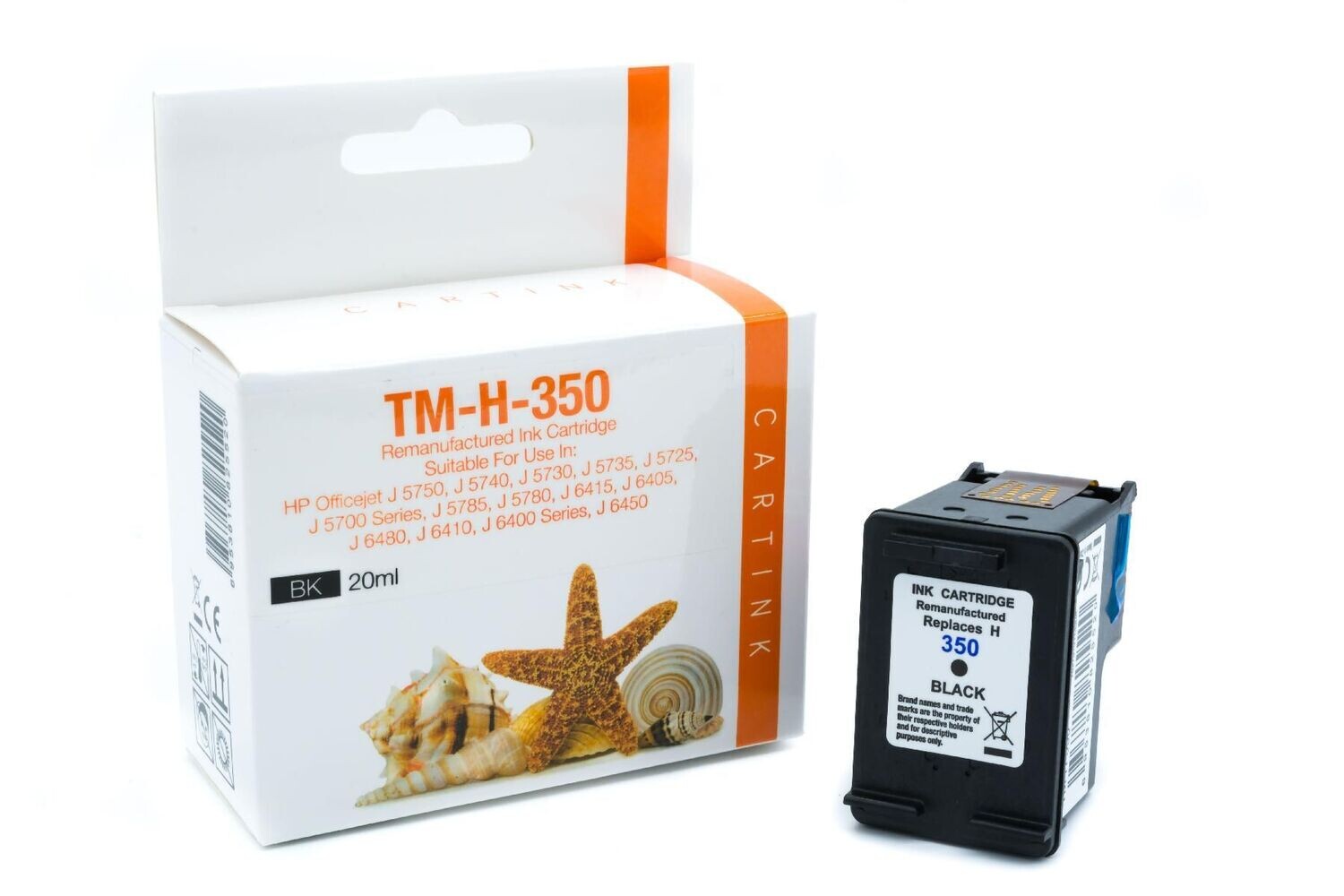 Refill Druckerpatrone passend zu  HP350  Black / CB335EE 20ml