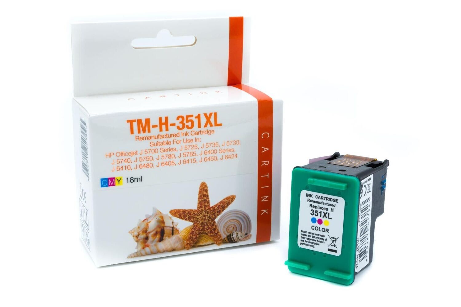Refill Druckerpatrone passend zu  HP351  Color / CB337EE 18ml